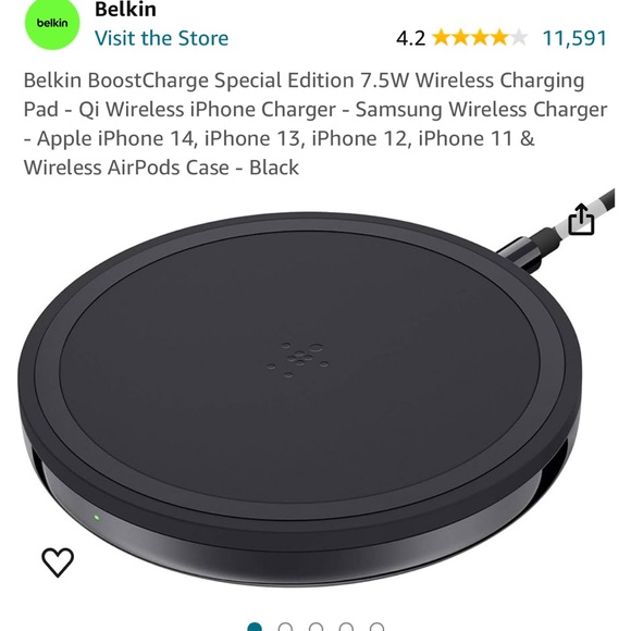 belkin Other - Belkin Boostcharge wireless charger black